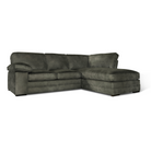 Chatham L-Shape (Right) Corner Sofa, Moss Green Aura Velvet