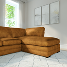 Chatham L-Shape (Right) Corner Sofa, Mustard Aura Velvet