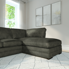 Chatham L-Shape (Right) Corner Sofa, Moss Green Aura Velvet