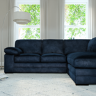 Chatham L-Shape (Right) Corner Sofa, Blue Aura Velvet