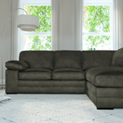 Chatham L-Shape (Right) Corner Sofa, Moss Green Aura Velvet