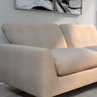 Lexi 2 Seater Sofa, Beige Fine Linen-Weave