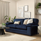 Chatham 3 Seater Sofa, Blue Aura Velvet