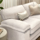 Chatham 3+2 Seater Sofa Set, Ivory Aura Velvet