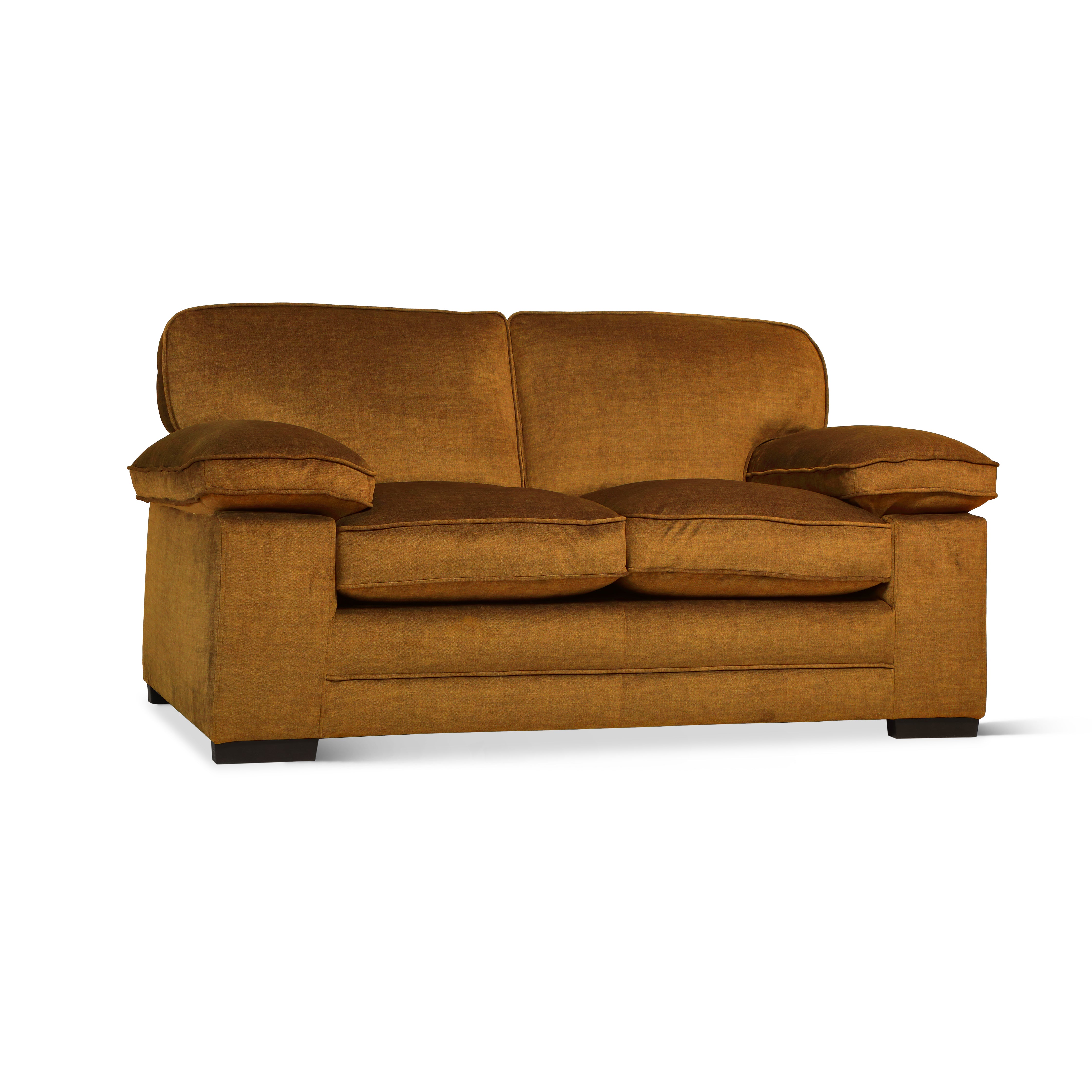 Chatham 2 Seater Sofa, Mustard Aura Velvet