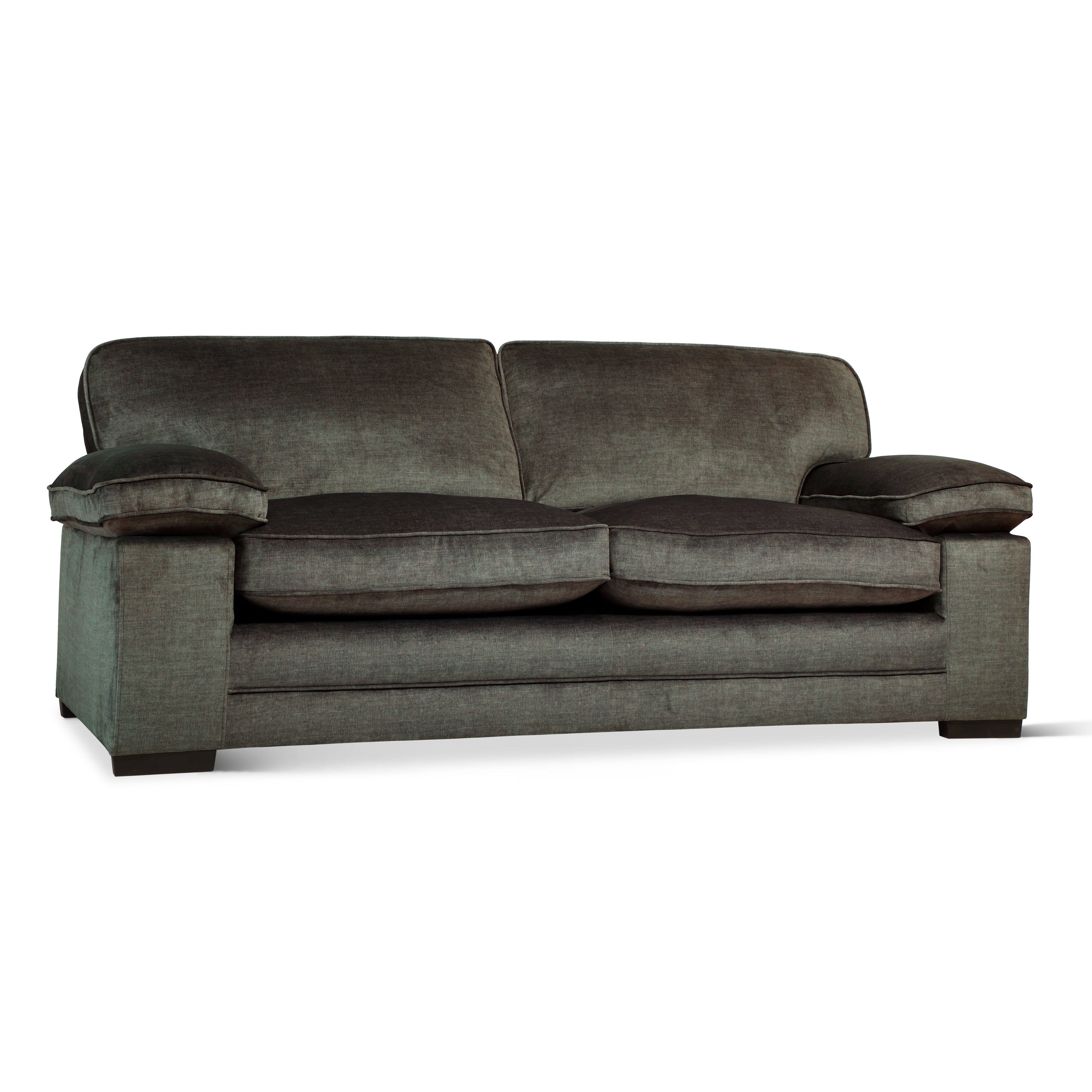 Chatham 3 Seater Sofa, Moss Green Aura Velvet