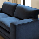 Manhattan 2 Seater Sofa, Blue Aura Velvet