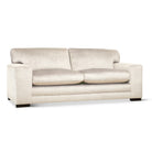 Manhattan 3 Seater Sofa, Ivory Aura Velvet