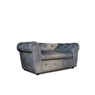 Audley 2 Seater Sofa, Grey Aura Velvet