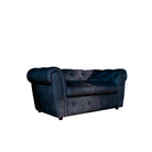 Audley 2 Seater Sofa, Blue Aura Velvet