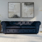 Audley 3 Seater Sofa, Blue Aura Velvet