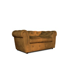 Audley 2 Seater Sofa, Mustard Aura Velvet