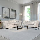 Audley 3+2 Seater Sofa Set, Ivory Aura Velvet