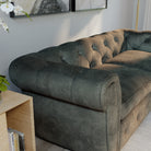 Audley 2 Seater Sofa, Moss Green Aura Velvet