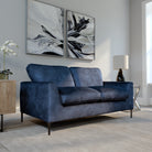 Lexi 2 Seater Sofa, Blue Aura Velvet