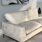 Lexi 2 Seater Sofa, Ivory Aura Velvet