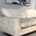 Lexi 2 Seater Sofa, Ivory Aura Velvet