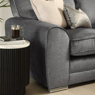 Burford 3 Seater Sofa, Grey Aura Velvet