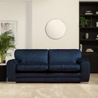 Burford 3 Seater Sofa, Blue Aura Velvet