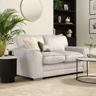 Burford 2 Seater Sofa, Ivory Aura Velvet