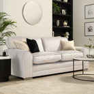 Burford 3 Seater Sofa, Ivory Aura Velvet