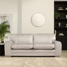 Burford 3 Seater Sofa, Ivory Aura Velvet