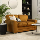 Burford 2 Seater Sofa, Mustard Aura Velvet