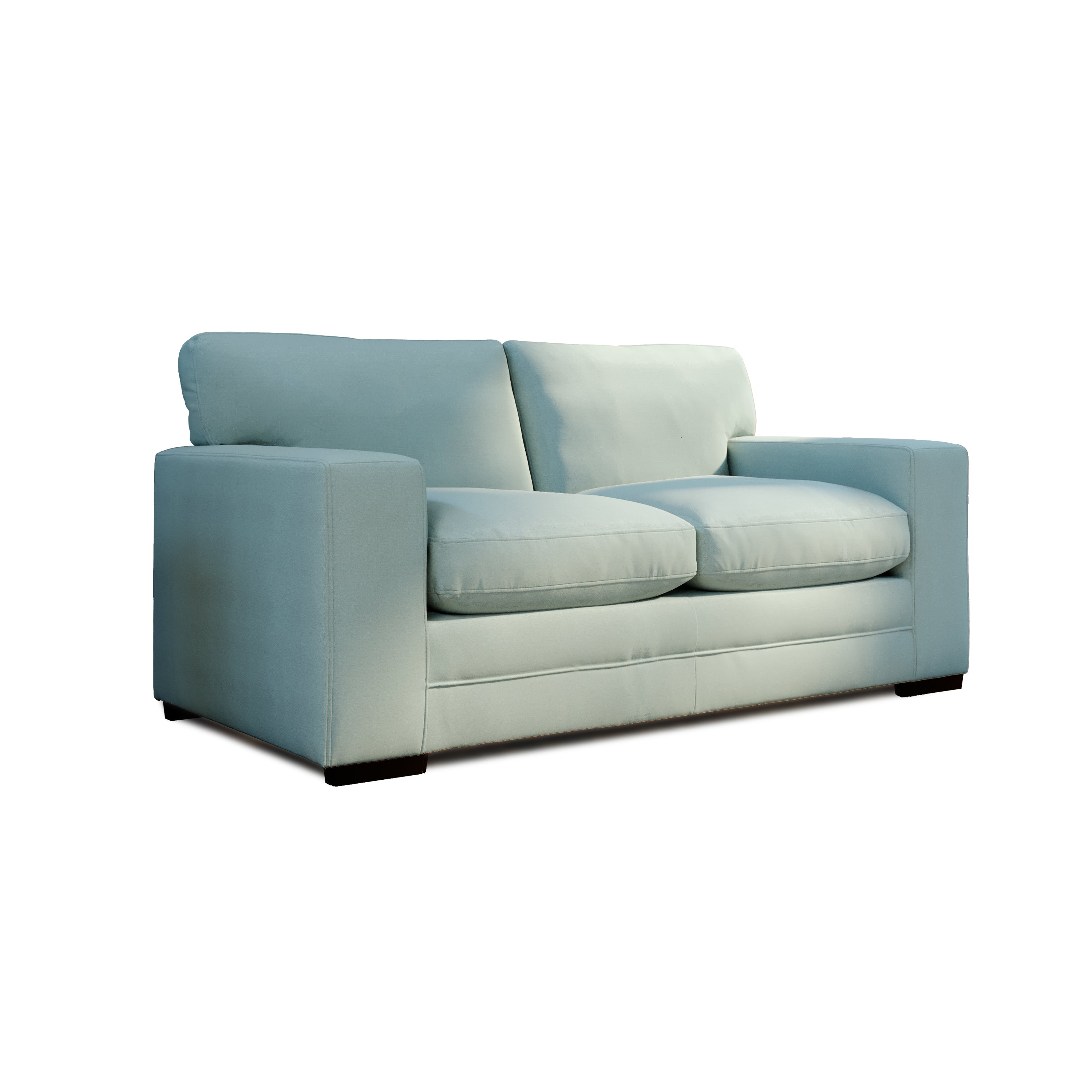 Manhattan 2 Seater Sofa, Sage Fine Linen-Weave