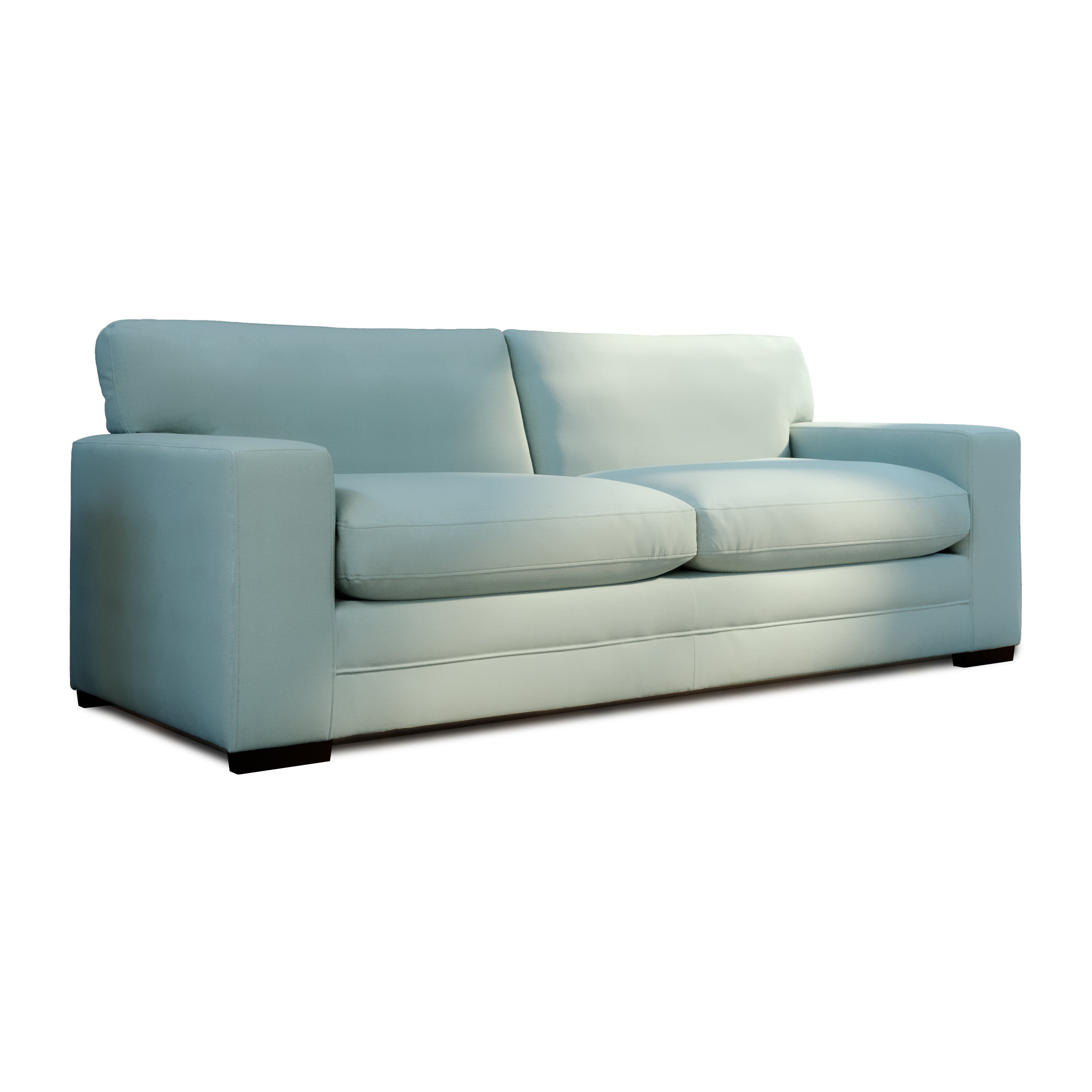 Manhattan 3 Seater Sofa, Sage Fine Linen-Weave