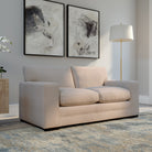 Manhattan 3+2 Seater Sofa Set, Beige Fine Linen-Weave