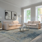 Manhattan 3+2 Seater Sofa Set, Beige Fine Linen-Weave