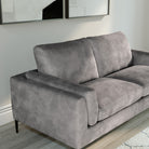 Lucia 2 Seater Sofa, Grey Aura Velvet