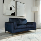 Lucia 2 Seater Sofa, Blue Aura Velvet