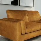 Lucia 2 Seater Sofa, Mustard Aura Velvet