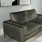 Lucia 2 Seater Sofa, Moss Green Aura Velvet