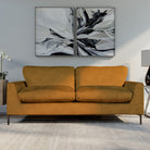 Lexi 3+2 Seater Sofa Set, Mustard Aura Velvet